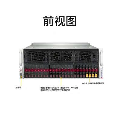 飞编大师KG 4224-XW AMD8卡人工智能机架式服务器